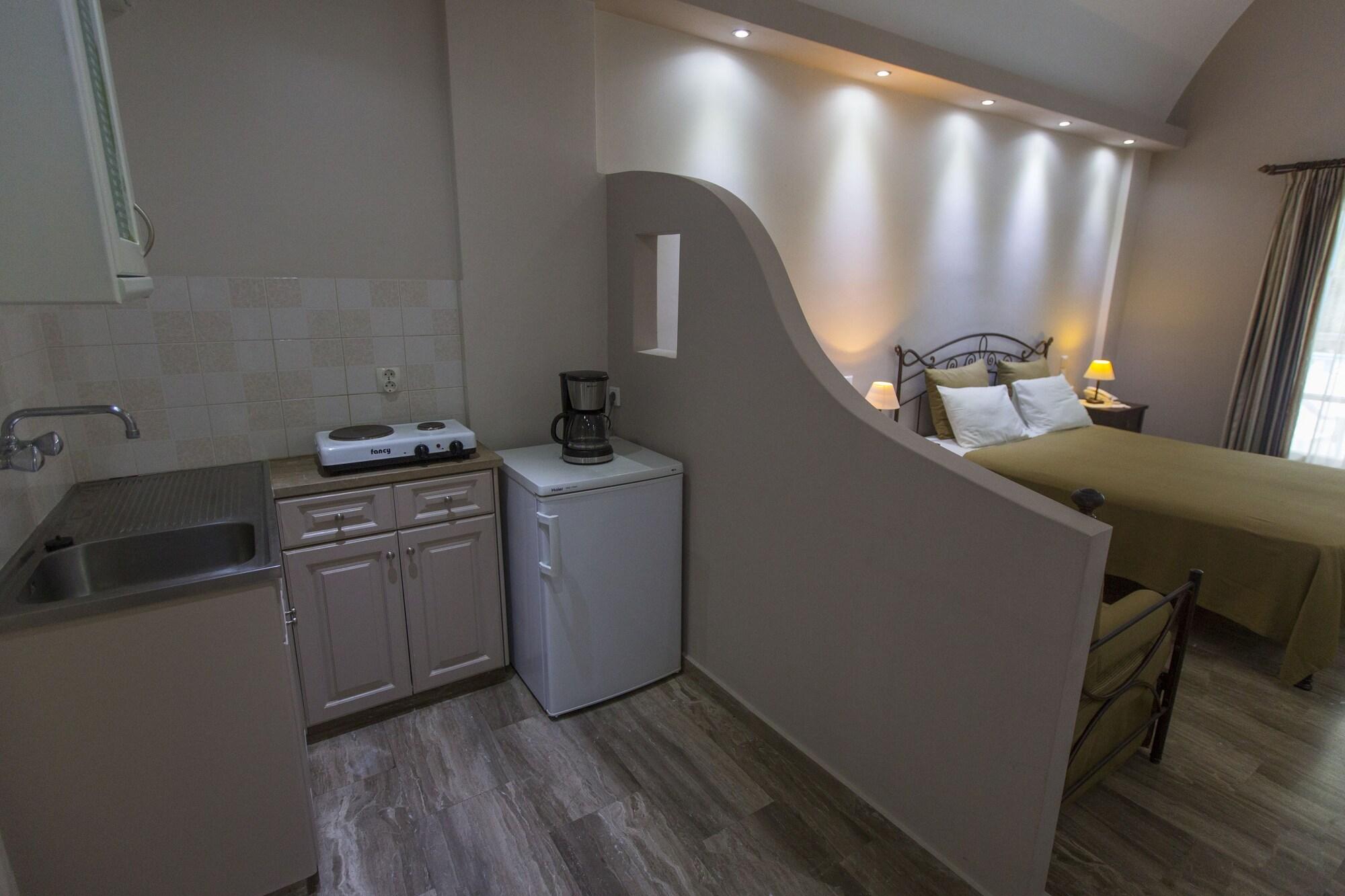 Preka Maria Aparthotel Kamári Buitenkant foto